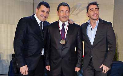 Los hermanos Josep, Joan y Jordi Roca